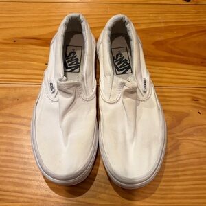 White Slip On Vans - I accept offers